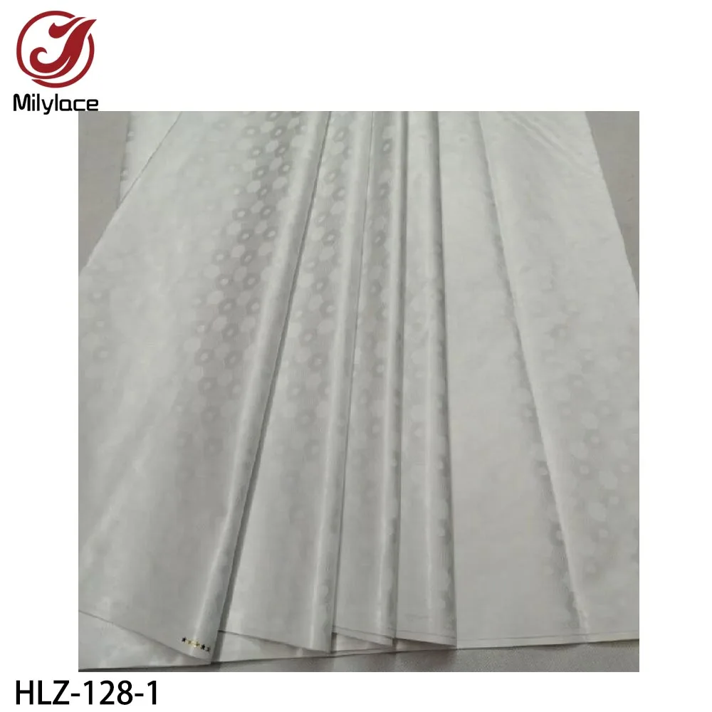 Высокое качество морская парча ткань хлопок галстук крашение Базен Riche 5 ярдов Африканский Базен Riche ткань HLZ-128