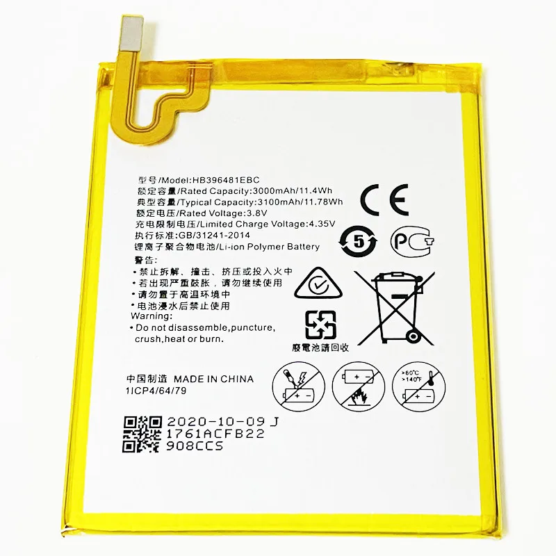 3 8 V 3100mAh HB396481EBC для Huawei Y6II Y6 II CAM L21 L23 L03 L32|Аккумуляторы мобильных телефонов| |