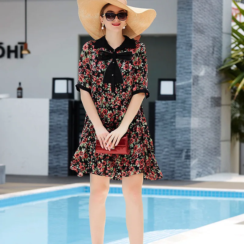 Новинка лета 2020 свободное шелковое платье-комбинация с элегантным