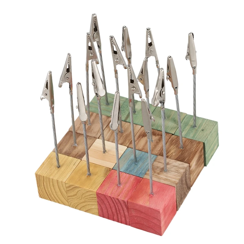 

16x Desk Decor ColorfulBasic Wire Memo old photo picture book clip