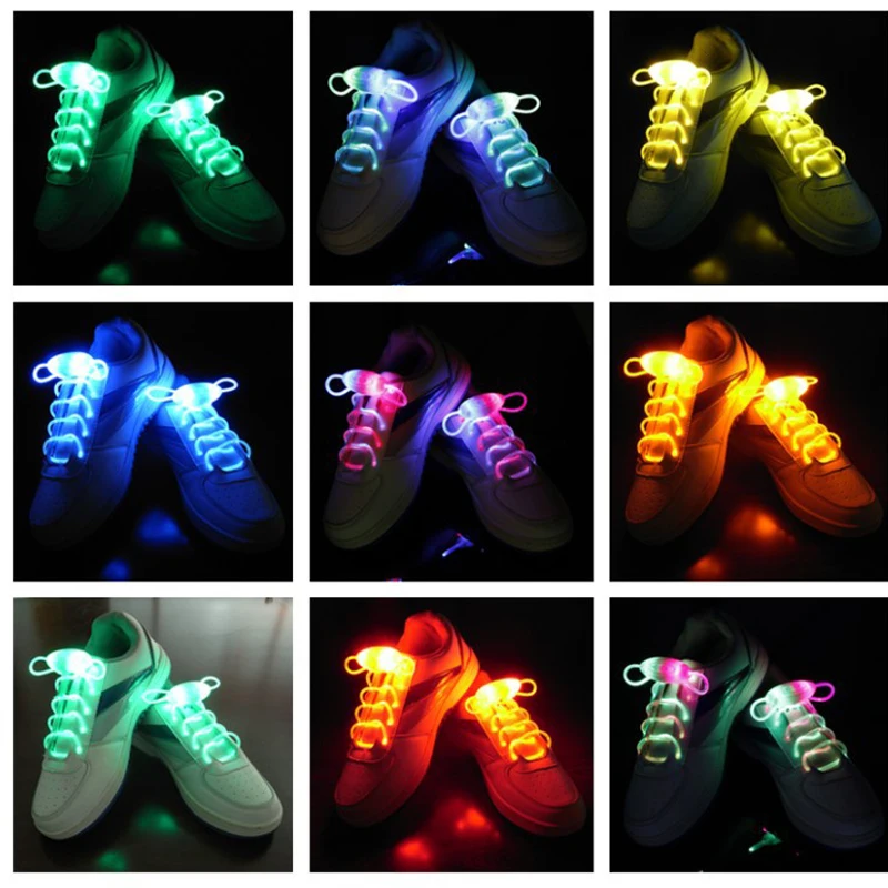 12PCS Colorful LED Flash Light Up Shoe Laces Party Disco Shoes Strap Glow Stick Shoelaces Boys Girls Multicolor Shoe Decoration (6)