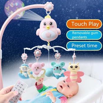 

Baby Rattles Crib Mobiles Toy Remote Control Rotating Crib Mobile Bed Toys Musical Educational Toys Newborn Infant Baby Boy Toy