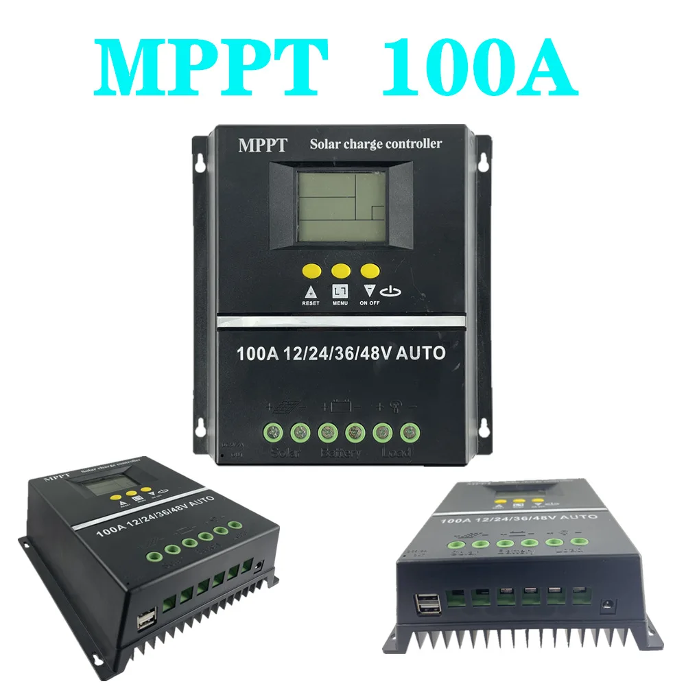 100A MPPT Panneau solaire Régulateur de charge Contrôleur 12V - 24V Auto  Tracking Mise au point @coniada10300