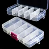 1pc Transparent Nail Art Empty Storage Case Box Nail Glitter Rhinestone Crystal Beads Accessories Container Plastic BE538 ► Photo 2/6