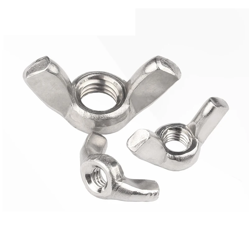 M3 M4 M5 M6 M8 M10 M12 Wing Nuts Hand Twist Nut 304 Stainless Steel DIN315 