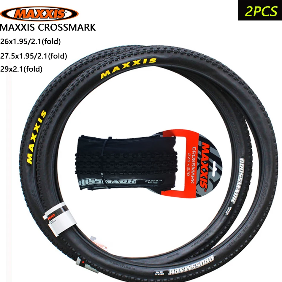2pcs MAXXIS CROSSMARK Bicycle Tire 26*2.1 27.5*1.95 29*2.1 MTB Mountain