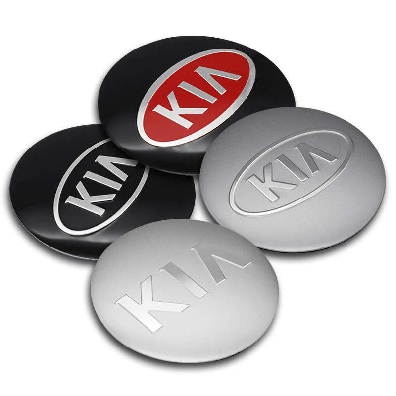 4 шт. 56 мм колпачки для центра колеса автомобиля наклейки Kia Ceed Rio Sportage R K3 K4 K5 Sorento