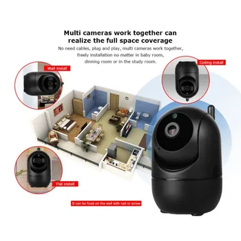 

720P 1080P Cloud Wireless IP Camera Intelligent Auto Tracking Home Security Surveillance CCTV Network Wifi Camera
