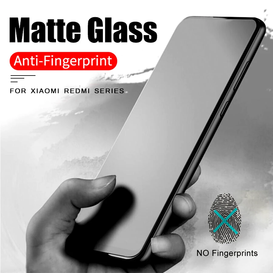 2-1Pcs frosted matte protective glass for xiaomi redmi note 7 8 9 pro max notes 9s 8t 8a 7a glasses screen protector film steklo | Мобильные