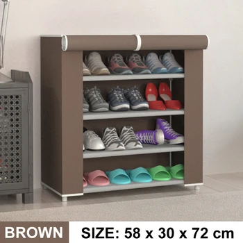 

5Layers Non-woven Fabric Storage Shoe Rack Hallway Cabinet Organizer Holder Assemble Shoes Shelf DIY Home Furniture