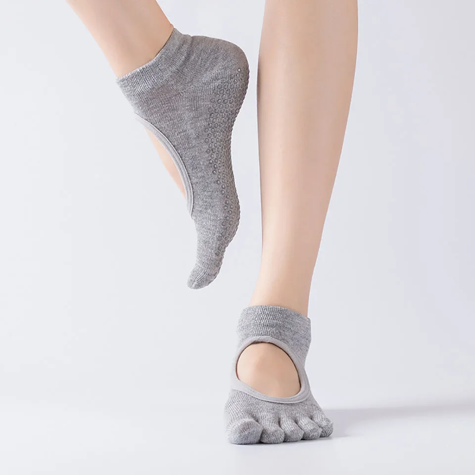 Women's Bella Grip Cotton Non-Slip for Ballet Yoga Pilates Barre Socks 1 Pair 