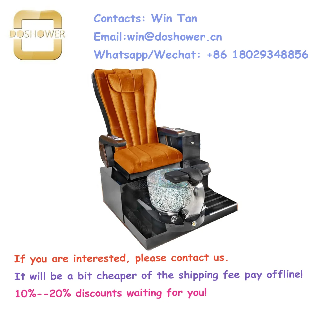 Acrylic power pedicure massage chair manicure of pedicure chair seat cover for disposable