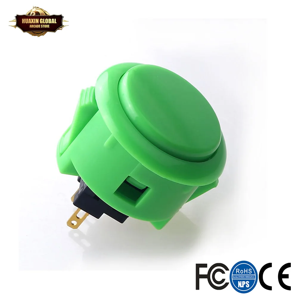 6 шт./лот OBSF 30 аркадная кнопка (Mad Catz SF4 Tournament & Mayflash F300 совместимый) Greeen|Игры с