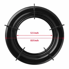 Универсальный черный чугунный вок сковорода подставка держатель для плиты подставка для горелок газовая плита