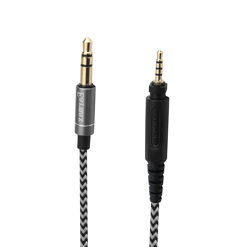 Нейлоновый Плетеный аудио кабель для наушников кабель шнуры для Shure SRH440 SRH840 SRH940 DJ750 наушники-вкладыши 1,2 м/3.94ft