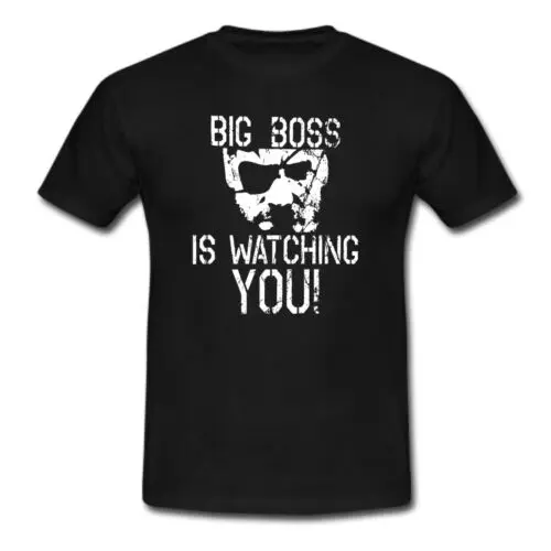 BigBoss за вами металлическая шестерня однотонная фантомная боль черная футболка