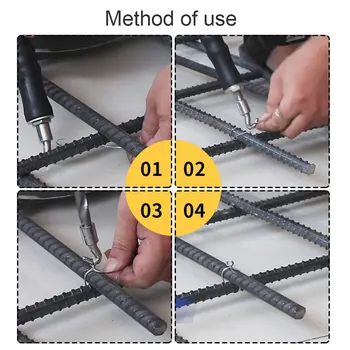 

Semi-Automatic Rebar Tying Hook Construction Winding Tools Wire Knotting Twister Pliers Steel Wire Tring Tool Bar Tying Hook