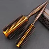 5pcs set Wooden Handle Hair Rolling Brush Natural Boar Bristle Round Brush For Hair Drying Styling Curling 3