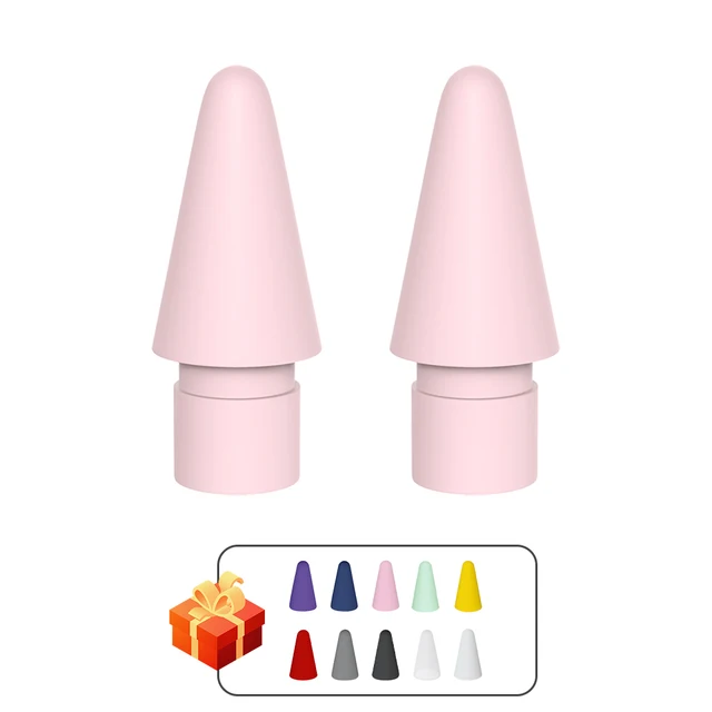 For Apple Pencil Tip Spare Nib Replacement Tip For Apple Pencil 1st 2nd Generation For Punta Apple Pencil 2nd Nib Stylus Pen Tip 2Pcs - Pink
