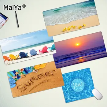 

Maiya Simple Design Hello Cool Summer Beach Sea Large Mouse pad PC Computer mat Rubber PC Computer Gaming mousepad