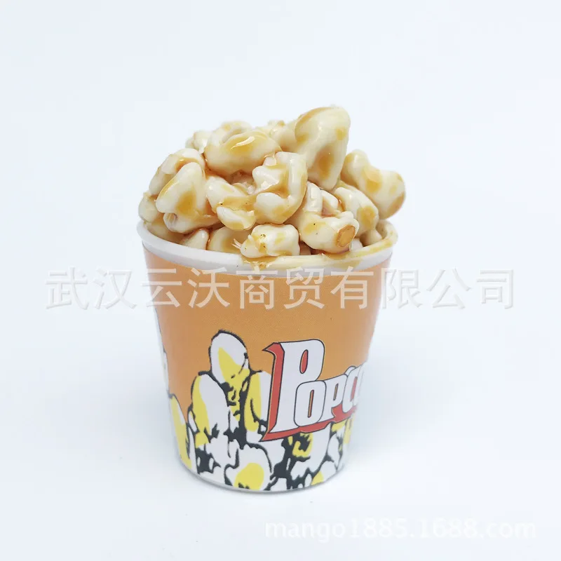 1: 6 Dollhouse Mini Food Model Scene Model Accessories a Bucket of Popcorn 6 Points Baby