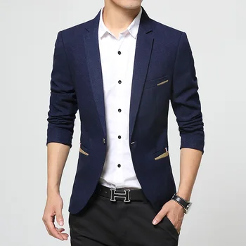 

2019 Season Men Leisure Suit Male Slim Fit Small Suit Autumn Youth Coat Top Chao