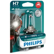 Лампа H7 12V- 55W(PX26d)(+ света) X-tremeVision Moto PHILIPS 12972XVBW