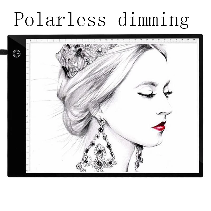 Polarless dimming Vktech цифровые планшеты SMD 2835 Светодиодный графический планшет Artcraft написание живопись световой короб копия распределительный щит книга для рисования - Цвет: Polarless dimming