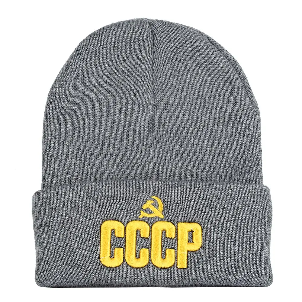 Русский, СССР Skullies Beanies Casquette шапка мужская русская буква вязаный берет осень и зима теплый унисекс помпон хип хоп шапка