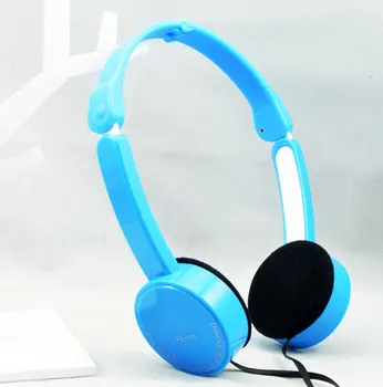 

Colorful Headband Wired Big Headphones with Mic Portable Foldable On-Ear Headset with Microphone for Computer Gamers PC Laptop