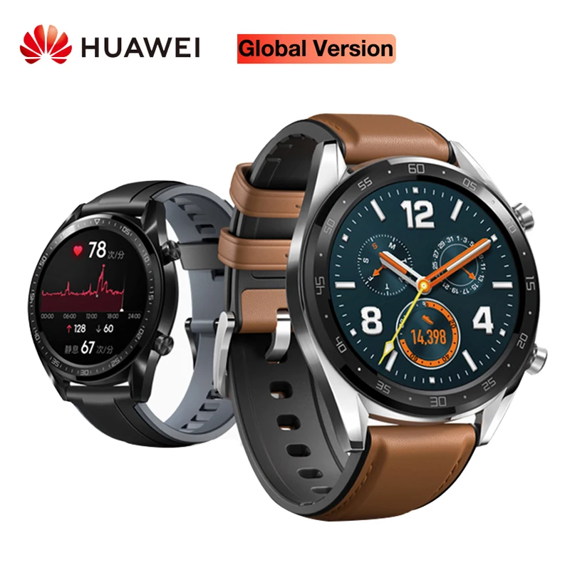  HUAWEI Uhr GT Smart Uhr Wasserdicht Herz Rate Tracker Unterstützung NFC GPS Mann Sport Tracker Smar