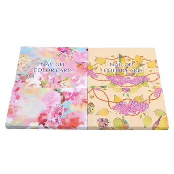 

False Nail Color Book Color Display Nail Art Gel Polish Color Card Nail Color Chart Palette Varnish Practice Board Manicure Tool