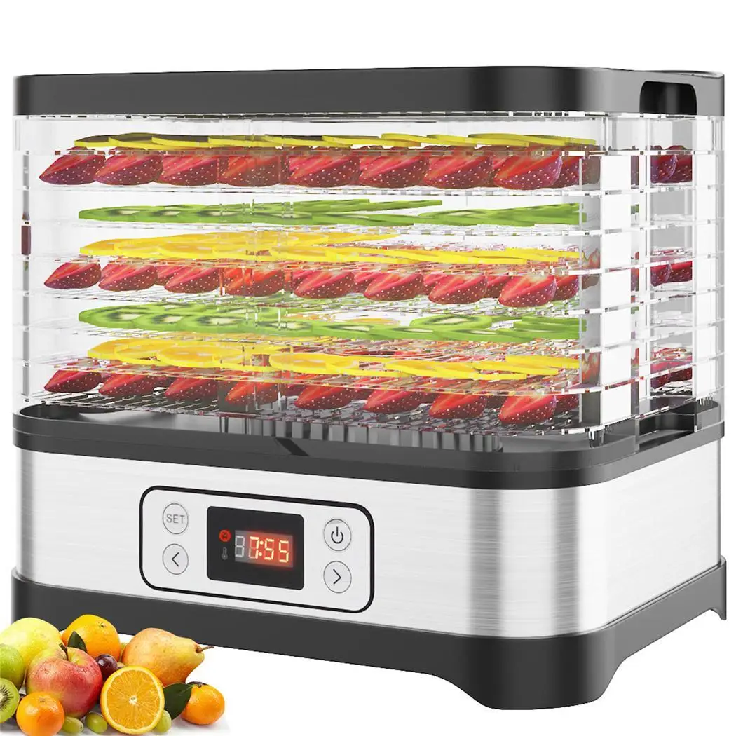 

Stackable Trays Food Dehydrator Machine Electric Multi-layer Food Appliances Preserver