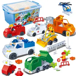 1 предмет, BanBao, 6513, большие строительные блоки, дорожные инструменты для мальчиков, Детские сборные Развивающие игрушки для детей 2-3-6 лет