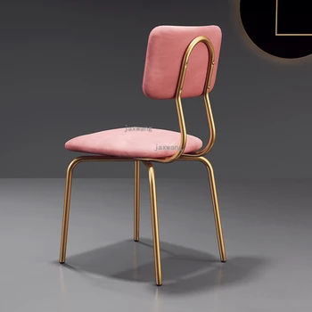 

Modern Restaurant Dinning Stools American Simple Living Room Stools Nordic Luxury Ins Dinning Chairs Home Furniture Makeup Chair