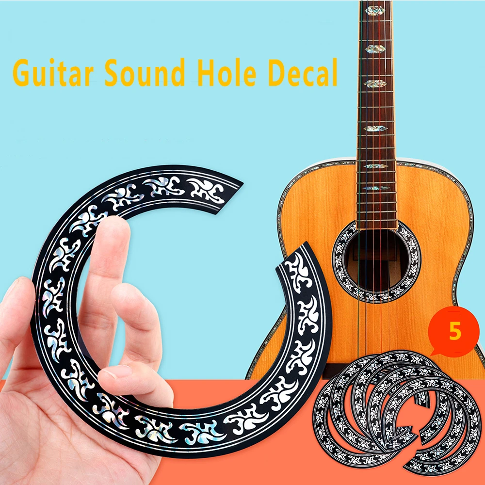 Calcomanía negra para guitarra acústica clásica, 5 agujero de sonido, rosa, 39 pulgadas, accesorios, calcomanía para instrumento Musical|Partes y accesorios guitarras| - AliExpress