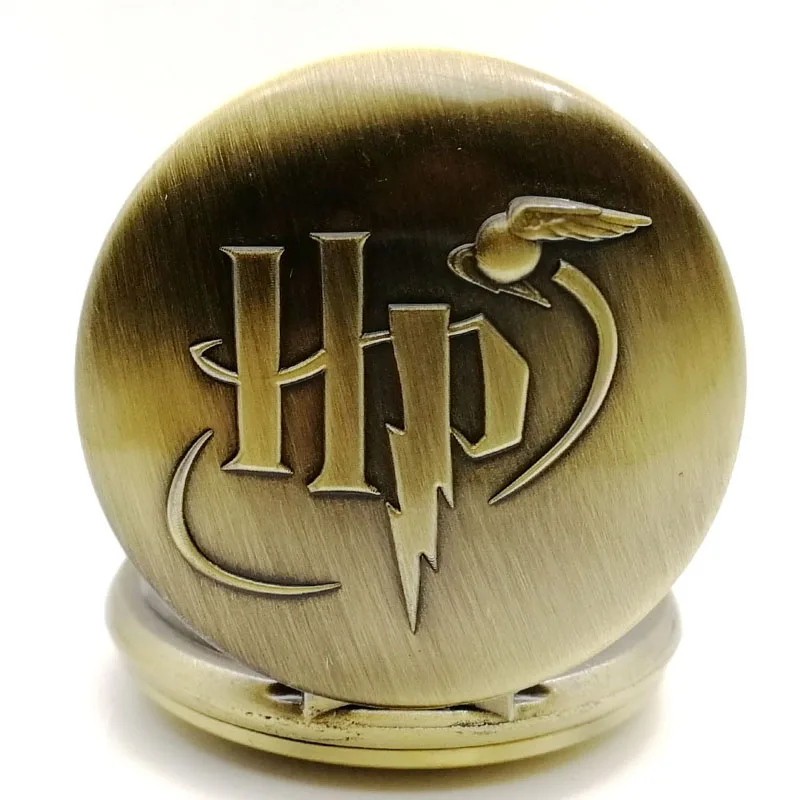 Бронзовый серый магический шар hp Волшебная школа кварцевые карманные часы аналоговый кулон ожерелье цепь Мужские Женские часы Relogio дропшиппинг