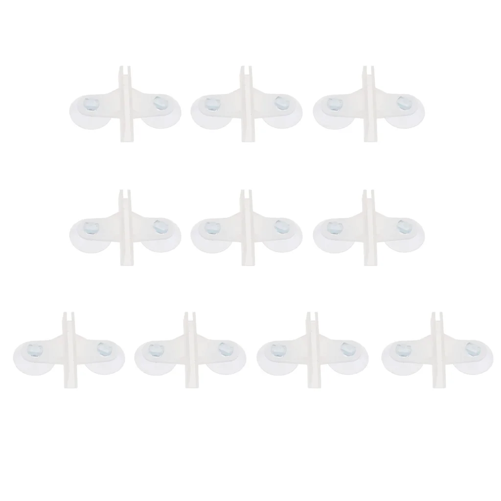 10Pcs Aquarium Aquatic Suckers Divider Holder for Fish Tank Breeding Separator