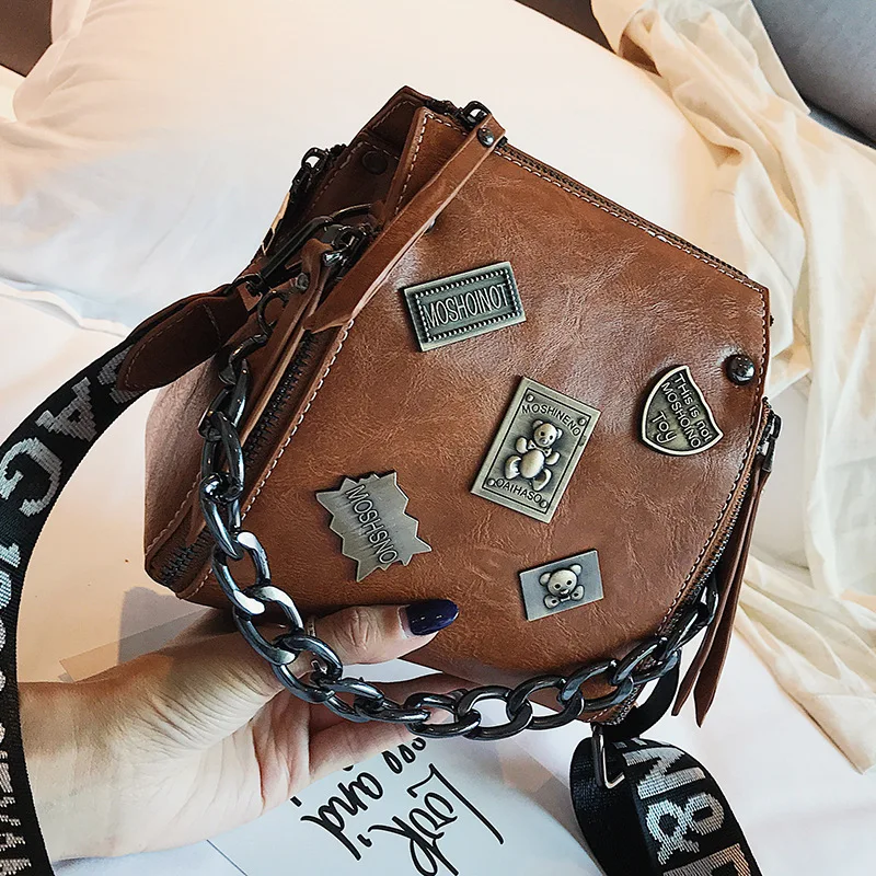 

Female Crossbody Bags For Women 2020 Luxury Pu Leather Bucket Handbags Designer Sac Main Ladies Hand Shoulder Messenger Tote Bag