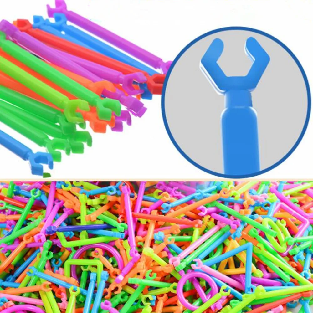 500pcs DIY Creative Intelligence Sticks Blocks Magic Wand Magnetic Designer Construction Set Plastic Model & Building Blocks
