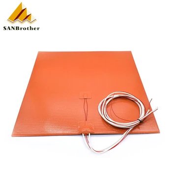 

Silicone Heated Bed Heating Pad Waterproof 220/300x300/310/235/400 mm 12V/220/110 V for 3D printer Ender-3 cr10 Parts hot bed