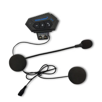 

BT-12 Soft Helmet Headset With Microphone Hands Free Intercom Long Standby Motorcycle Interphone Music Riding Bluetooth Portable