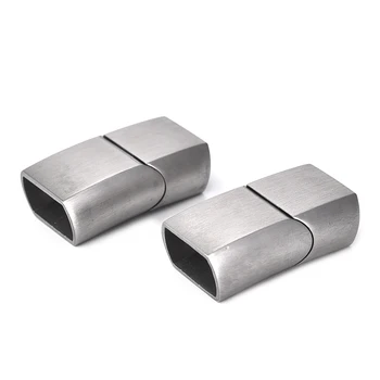 

2pcs Stainless Steel Clasps Leather Bracelet Magnetic Clasp Buckle Hook Jewelry Findings DIY Jewelry Making