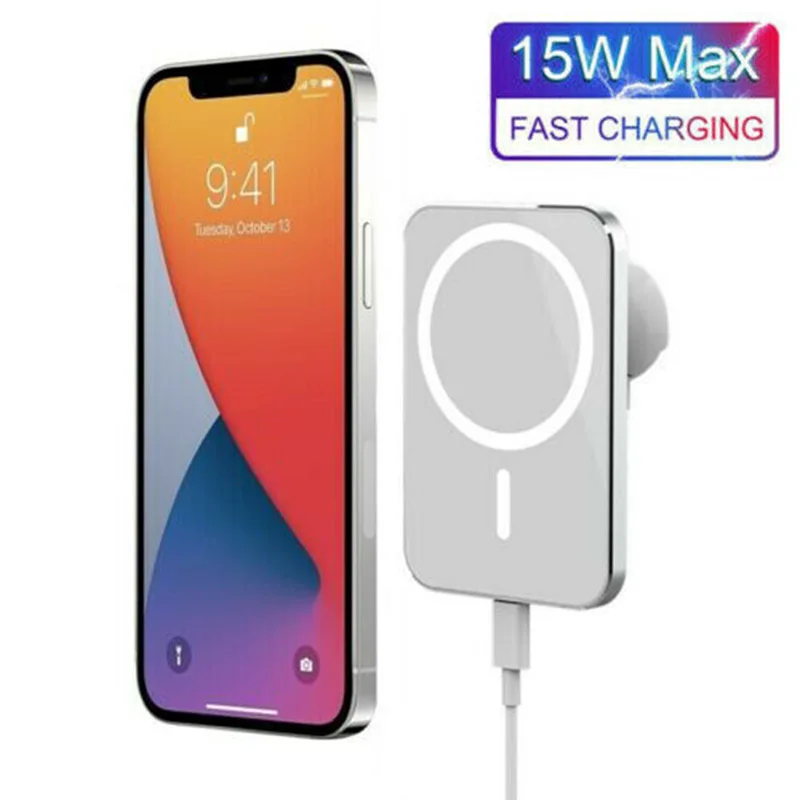

15W Wireless Car Charger Air Vent Mount Magnet Adsorbable Phone Holder For iPhone 12 12 Pro Max 12 Mini Fast Type C Port