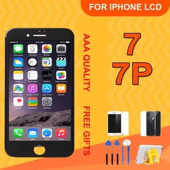 

Black/White AAA Quality Assembly LCD Display Digitizer for iPhone 7 7Plus LCD Touch Screen Replacement No Dead Pixel with Gifts