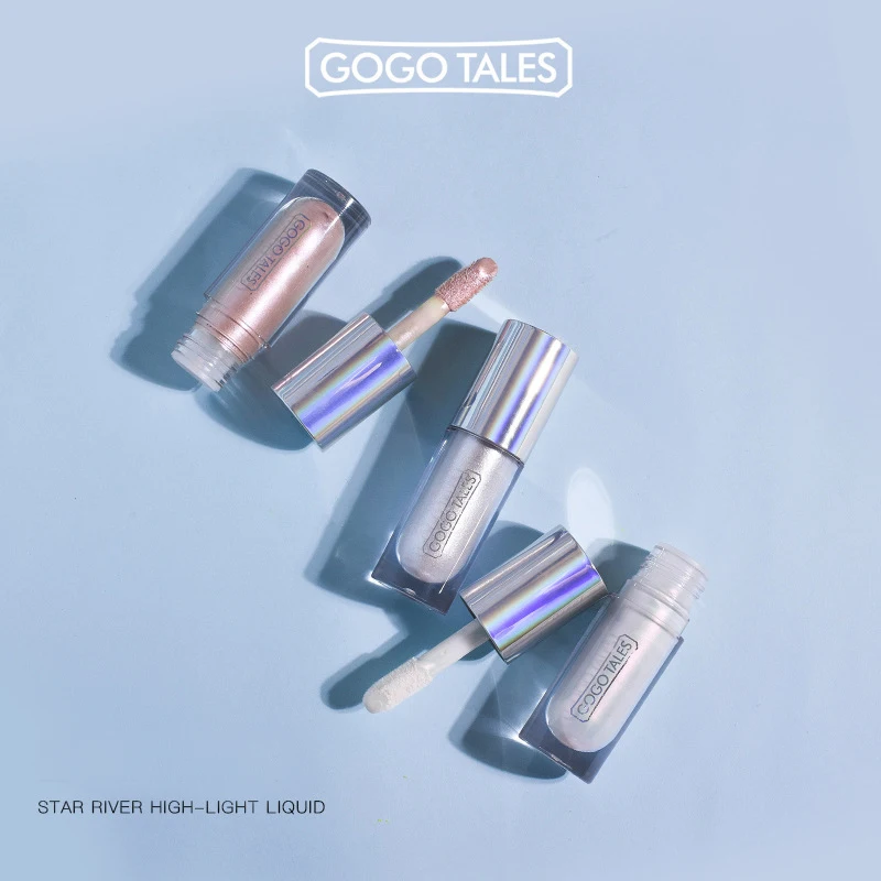 

GOGO TALES Highlighter Liquid Illuminator Contouring Makeup Highlighter Face Brightener Primer Bronzer Face Glow Cosmetics