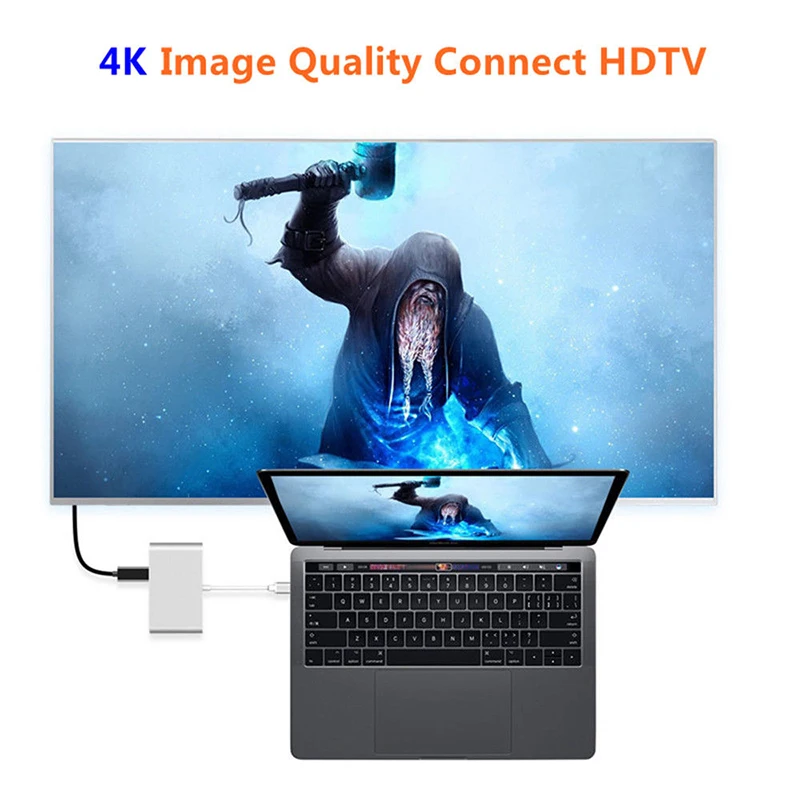 Высокая USB-C до 4K HDMI RJ45 Gigabit Ethernet USB 3,1 type C порт 4 в 1 USB C концентратор адаптер