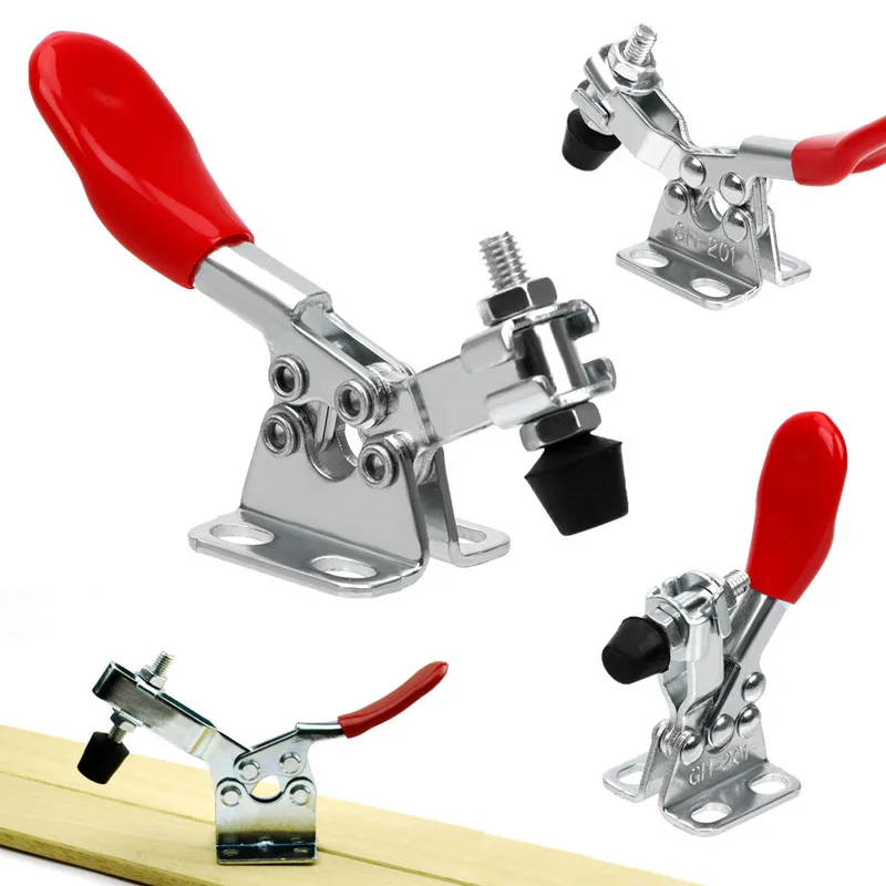  1/2/4 Pcs Clamp Horizontal Toggle Clamp Joiner's Clamp Quick-Release Clamp Abrazadera Vertical Togg