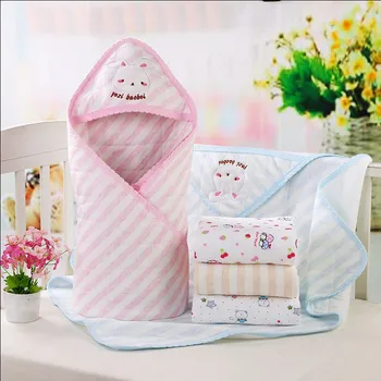 

Cotton Baby Blanket Newborn Swaddle Wrap Blankets Super Soft Toddler Infant Bedding Quilt For Bed Sofa Basket Stroller Blankets