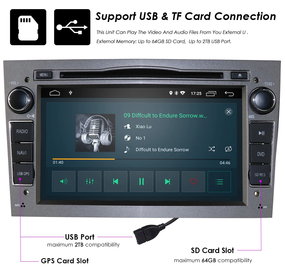 Sale Android 9.0 Car DVD Player Black Grey Silver for Opel Astra vectra c zafira corsa H G Meriva Vivaro AutoRadio BT GPS Navigation 25